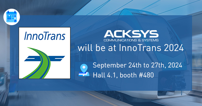 ACKSYS will be at InnoTrans 2024 in Berlin